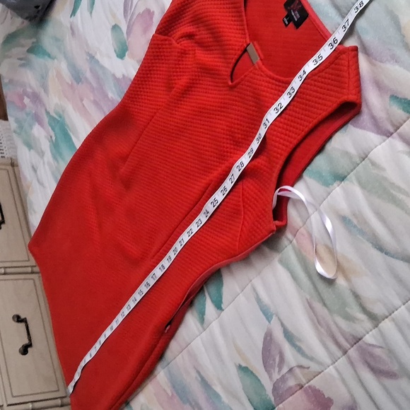 NWOT,Sleek & Sexy, Burnt Orange/Rust Midi Dress - Picture 8 of 12